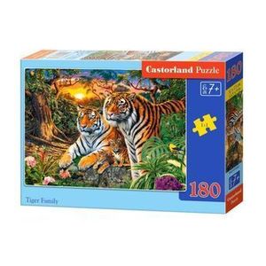 Puzzle Tiger Family, 180 piese imagine