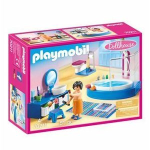 Playmobil - copil cu accesorii baie imagine