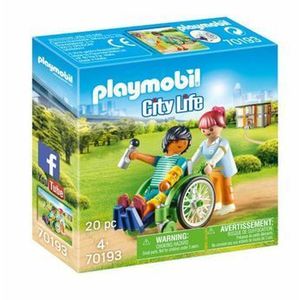 Playmobil City Life, Hospital - Pacient in scaun cu rotile imagine