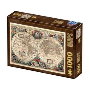 Puzzle adulti D-Toys Vintage Map, 1000 piese imagine