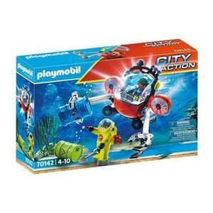 Set figurine Playmobil City Action - Expeditori subacvatici cu submarini cu clesti imagine