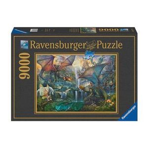 Puzzle Ravensburger - Dragoni la lupta, 9000 piese imagine