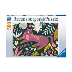 Puzzle Ravensburger - Pisicuta Trendy, 500 piese imagine