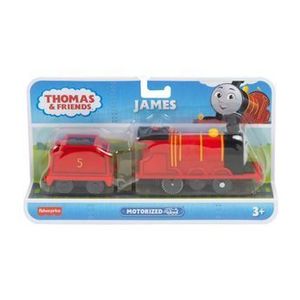 Locomotiva motorizata Thomas and Friends - James cu vagon imagine