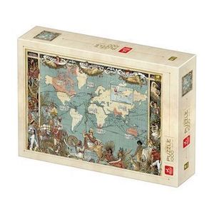 Puzzle adulti Deico Vintage Map - British Empire, 1000 piese imagine