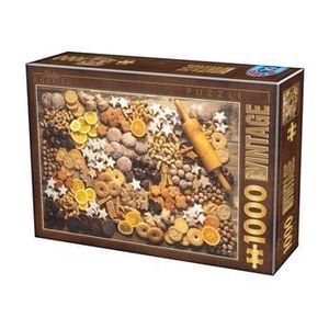 Puzzle adulti D-Toys Vintage Christmas Cookies, 1000 piese imagine