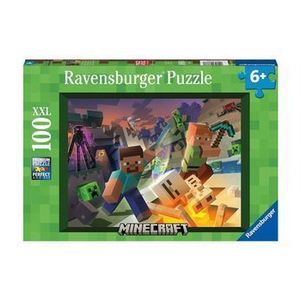 Puzzle Ravensburger - Monstri Minecraft, 100 piese imagine