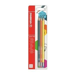 Set creioane grafit HB, cu radiera, 3 bucati imagine
