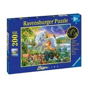 Puzzle Ravensburger - Printesa si unicorn, 200 piese starline imagine