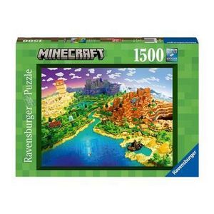 Puzzle Ravensburger - Lumea Minecraft, 1500 piese imagine
