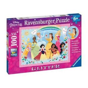 Puzzle Ravensburger - Printesele Disney, 100 piese glitter imagine