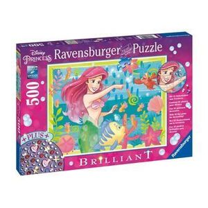 Puzzle Ravensburger - Ariel, 500 piese + stickere imagine