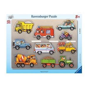 Puzzle Ravensburger tip rama - Vehicule, 10 piese imagine