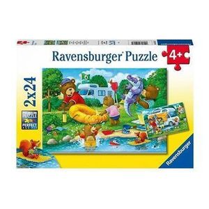 Puzzle Ravensburger - Ursi in camping, 48 piese imagine