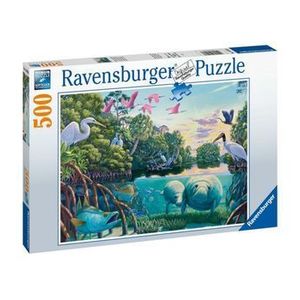 Puzzle Ravensburger - Lamantini, 500 piese imagine