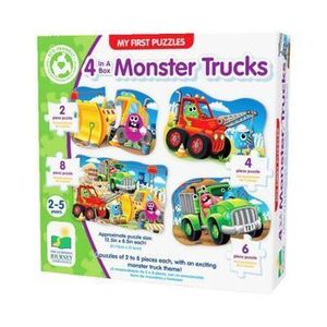 Set 4 puzzle-uri - Monster Truck, 20 piese imagine
