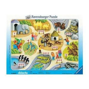 Puzzle Ravensburger tip rama - Sa numaram pana la 5, 17 piese imagine
