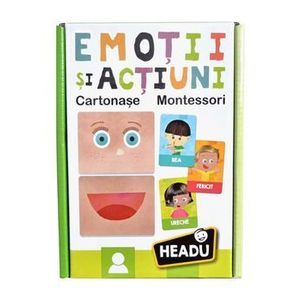 Joc Montessori - Carti emotii si actiuni in romana imagine