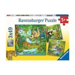 Puzzle Ravensburger - Aventuri in jungla, 147 piese imagine