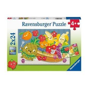 Puzzle Ravensburger - Fructe, 2 x 24 piese imagine