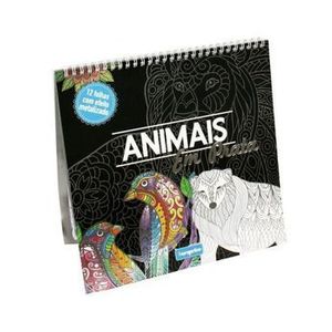 Carte de colorat pentru adulti Animale (metalizat) imagine