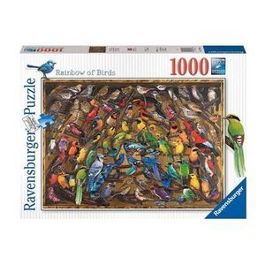 Puzzle Curcubeu de pasari, 1000 piese imagine