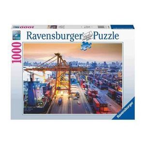 Puzzle Portul din Hamburg, 1000 piese imagine