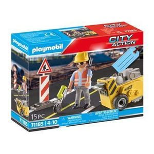Set figurina Playmobil City Action - Dispozitiv taiere asfalt imagine