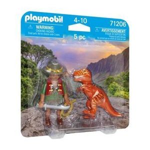 Set 2 figurine Playmobil - Bandit cu T-Rex imagine