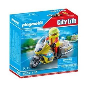 Set figurina Playmobil - Motocicleta galbena imagine