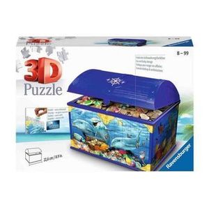 Puzzle 3D - Cutie comori cu delfini, 216 piese imagine