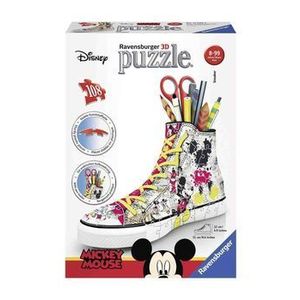 Puzzle 3D - Suport pixuri sneaker Mickey, 108 piese imagine