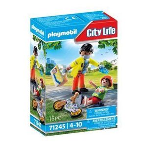 Set figurine Playmobil City Life - Paramedic cu pacient imagine