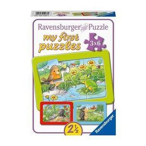 Puzzle 3 in 1 - Animale in gradina, 18 piese imagine