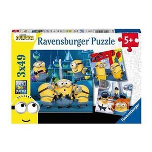 Puzzle 3 in 1 - Minions, 147 piese imagine