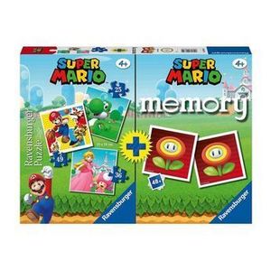 Puzzle + Joc Memory Ravensburger Super Mario, 25/36/49 piese imagine