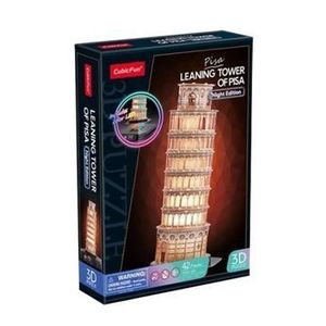 Puzzle 3D Turnul din Pisa, editie luminoasa, 42 piese imagine