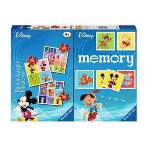 Puzzle + Joc Memory Ravensburger Personaje Disney, 25/36/49 piese imagine