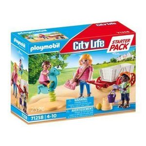 Playmobil City Life - Set Invatatoare si copii in carucior imagine
