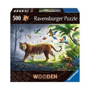 Puzzle Ravensburger lemn Tigru, 500 piese imagine
