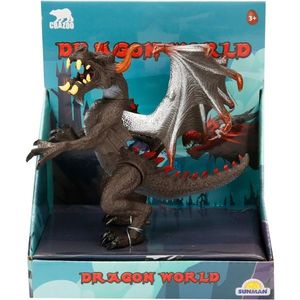 Figurina dragon, Crazoo, gri inchis imagine