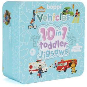 Puzzle progresiv Toddler 10 In 1, Boppi, Vehicule imagine
