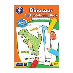 Carte de colorat cu activitati in limba engleza si abtibilduri - Dinozaur imagine