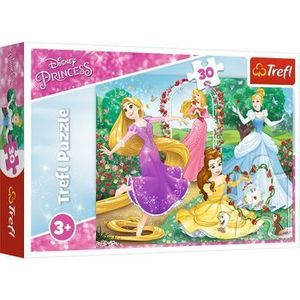 Puzzle Trefl Printese Disney in gradina palatului, 30 piese imagine