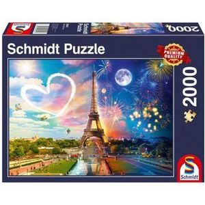 Puzzle Schmidt - Paris: Day And Night, 2000 piese imagine