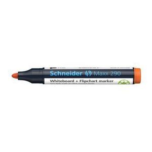 Marker Schneider Maxx 290, pentru tabla de scris + flipchart, varf rotund 2-3 mm, orange imagine