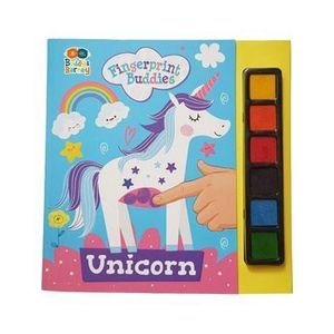 Carticica de colorat si pictat cu degetul - Unicorn - *** imagine