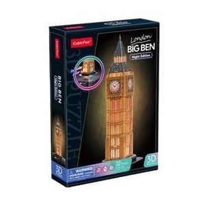 Puzzle 3D Big Ben, editie luminoasa, 32 piese imagine