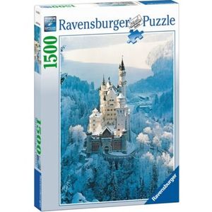 Puzzle castelul neuschwanstein iarna 1500 piese imagine