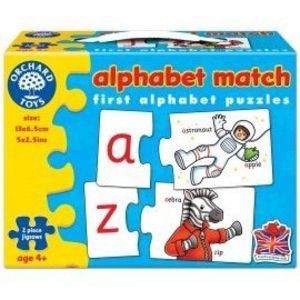 Joc educativ - puzzle in limba engleza Invata alfabetul prin asociere ALPHABET MATCH imagine